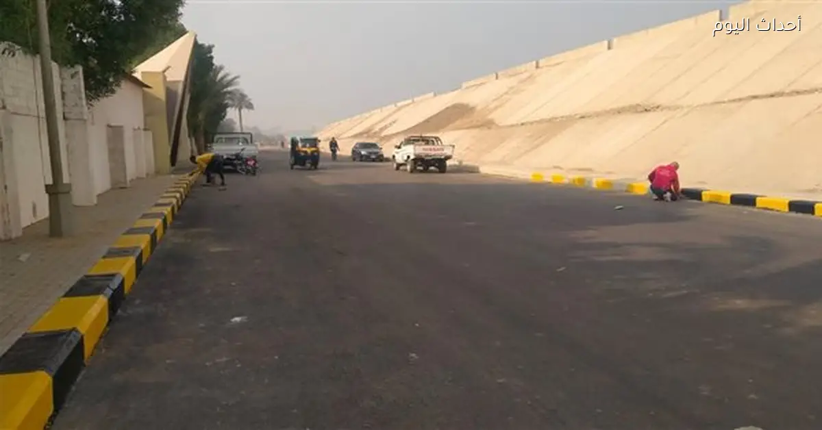 محافظ الجيزة يتابع تطوير ورصف طريق الشورى