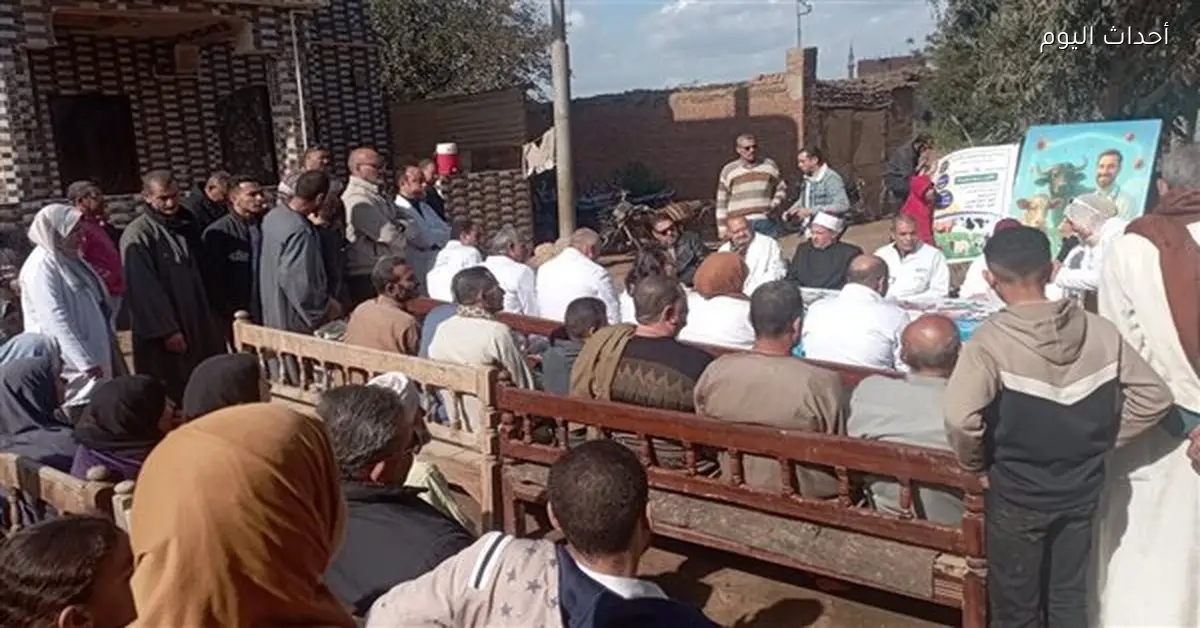 قافلة بيطرية مجانية لعلاج الإبل في المنوفية