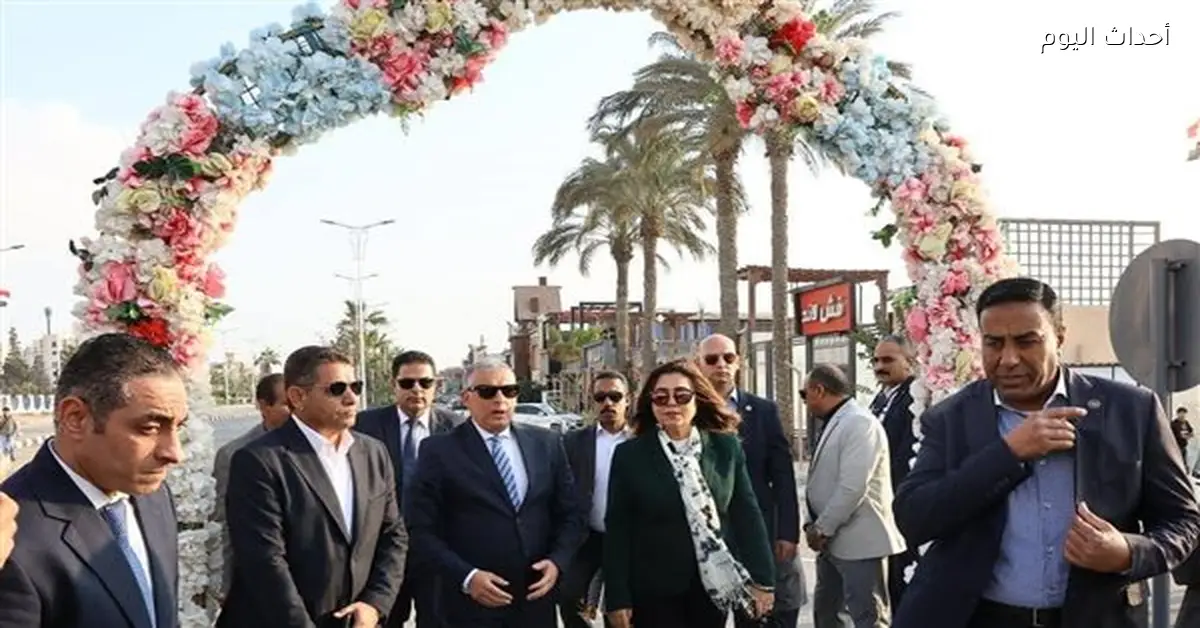 افتتاح ميدان المحافظة بالإسماعيلية بحضور وزيرة التنمية المحلية
