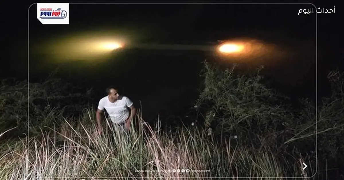 انقلاب ميكروباص في ترعة الشوينة بقرية الجبلاو