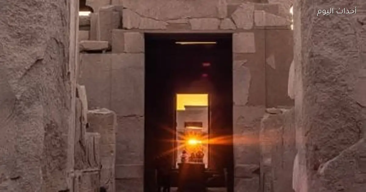 تعامد الشمس على معبد الكرنك في الأقصر 21 ديسمبر