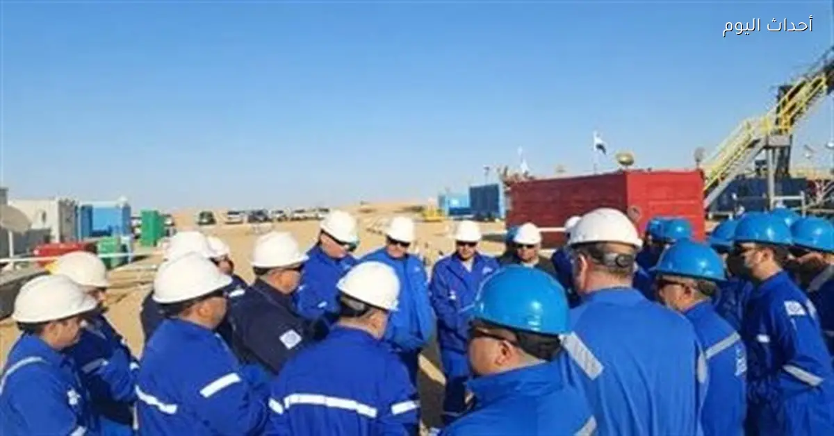 زيارة ميدانية لوكيل أول البترول لموقع الحفار EDC-11