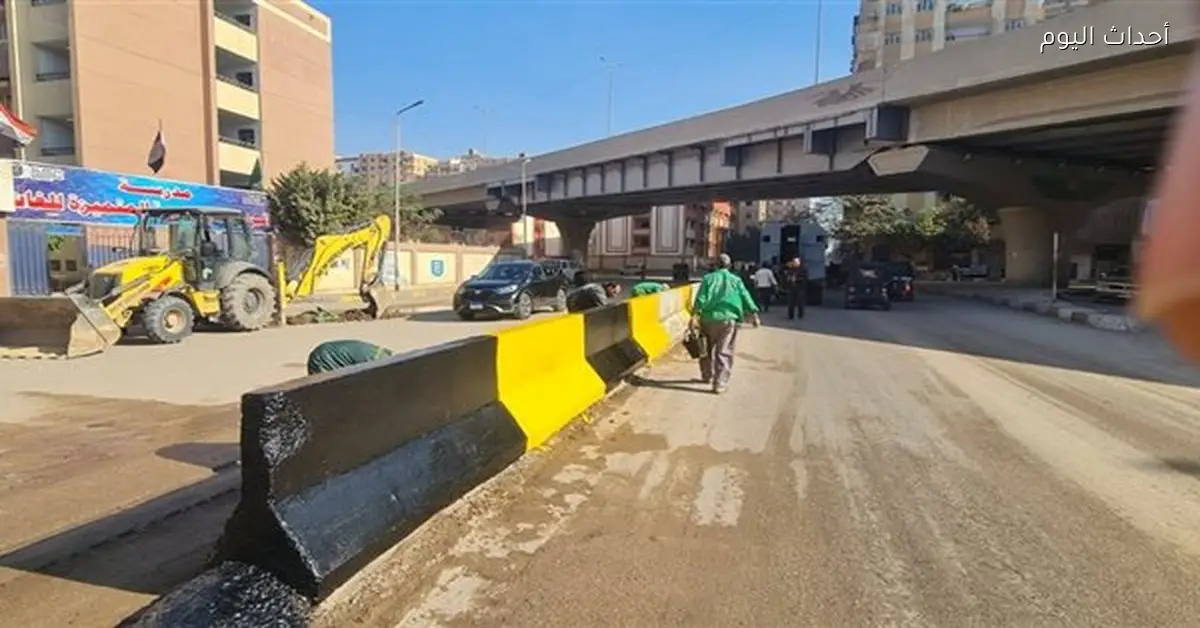 محافظ الجيزة يتابع رفع كفاءة شارع العروبة وتحسين النظافة