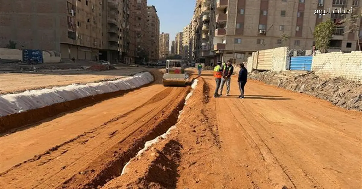 محافظ الجيزة يراقب تطوير شارع الإخلاص بحي الطالبية