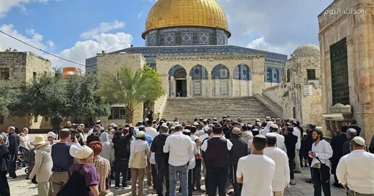 مستوطنون يقتحمون الأقصى تحت حماية قوات الاحتلال بمناسبة “الحانوكا”