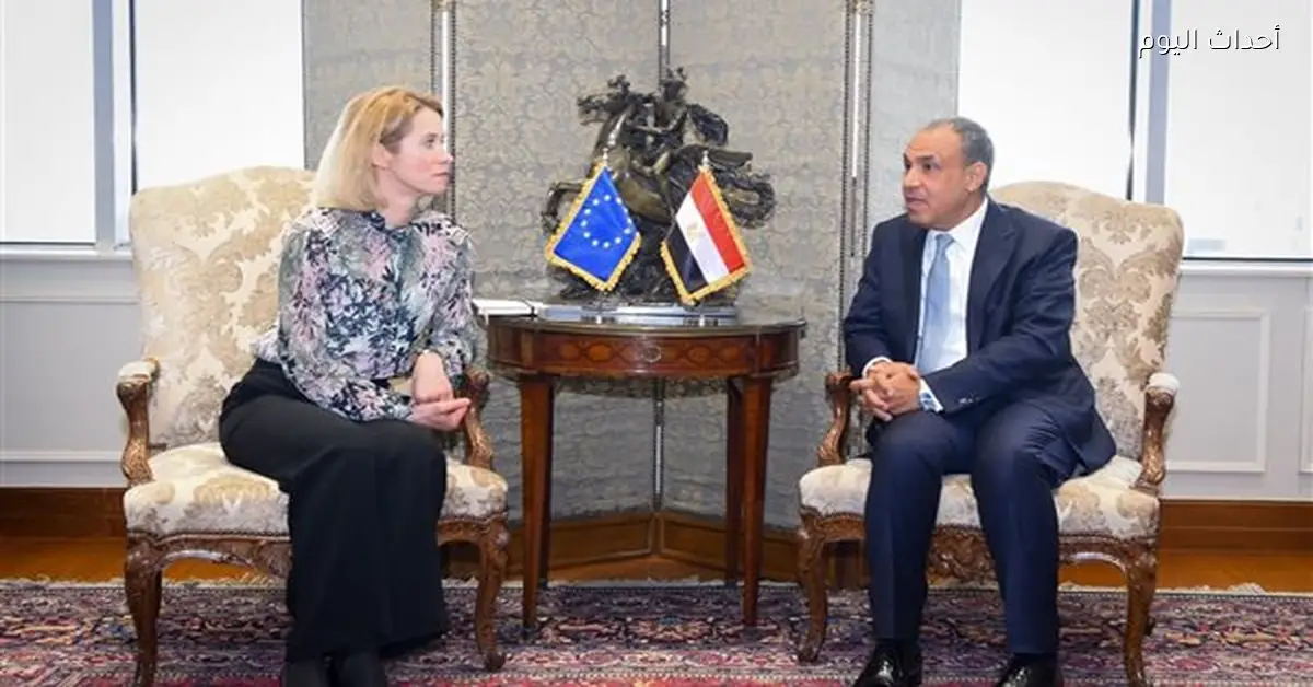 وزير الخارجية يلتقي الممثلة العليا للشئون الخارجية للاتحاد الأوروبي في مشاورات سياسية