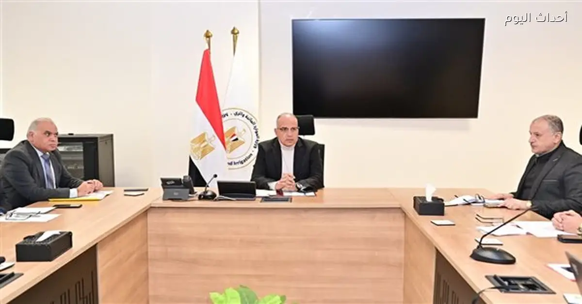 سويلم يتابع تنفيذ مشروع تحسين مياه مصرف كيتشنر