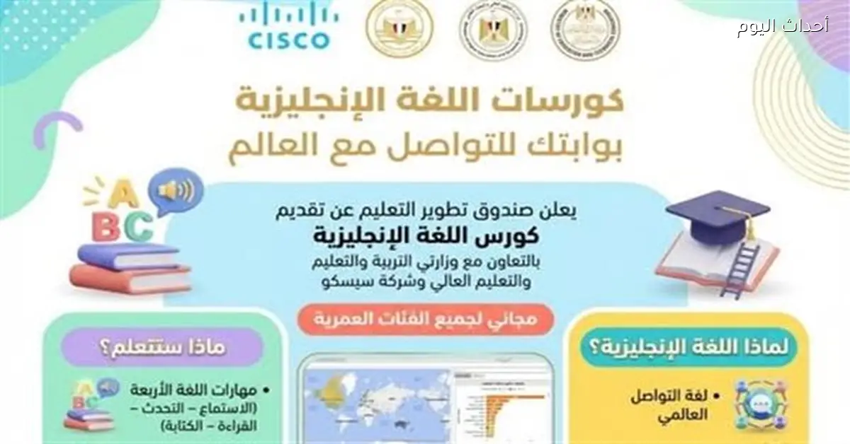 تطوير التعليم يطلق مقررات جديدة لإتقان الإنجليزية
