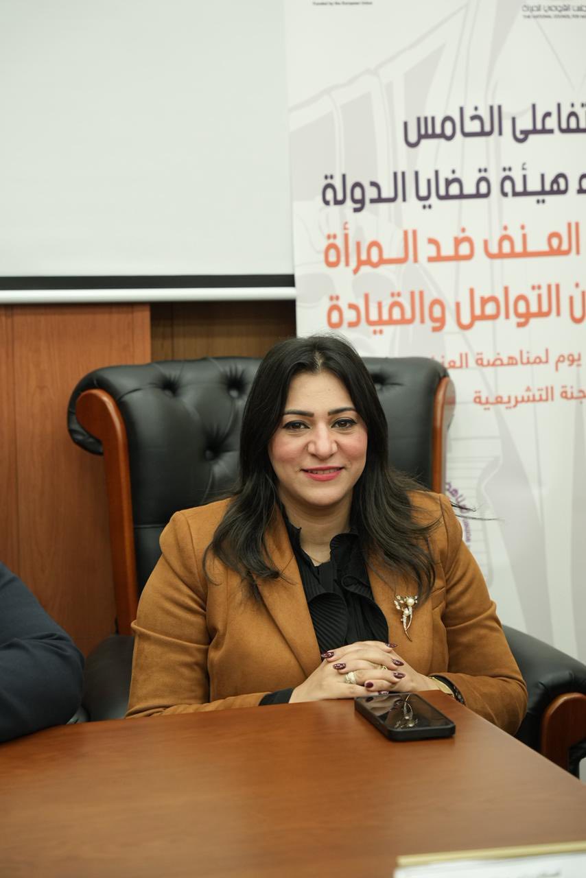 المستشارة مي مروان رئيسة أمانة شؤون المرأة والحوكمة والتطوير بهيئة قضايا الدولة