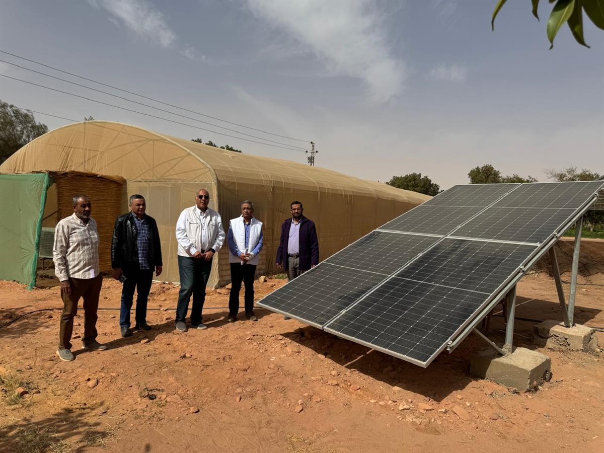 جانب من المتابعة لأعمال المحطات البحثية