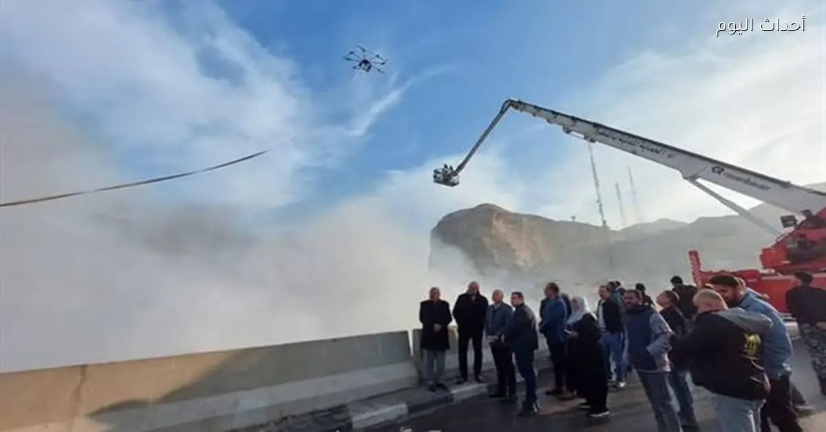 قوات الحماية المدنية تسيطر على حريق بمنشأة ناصر