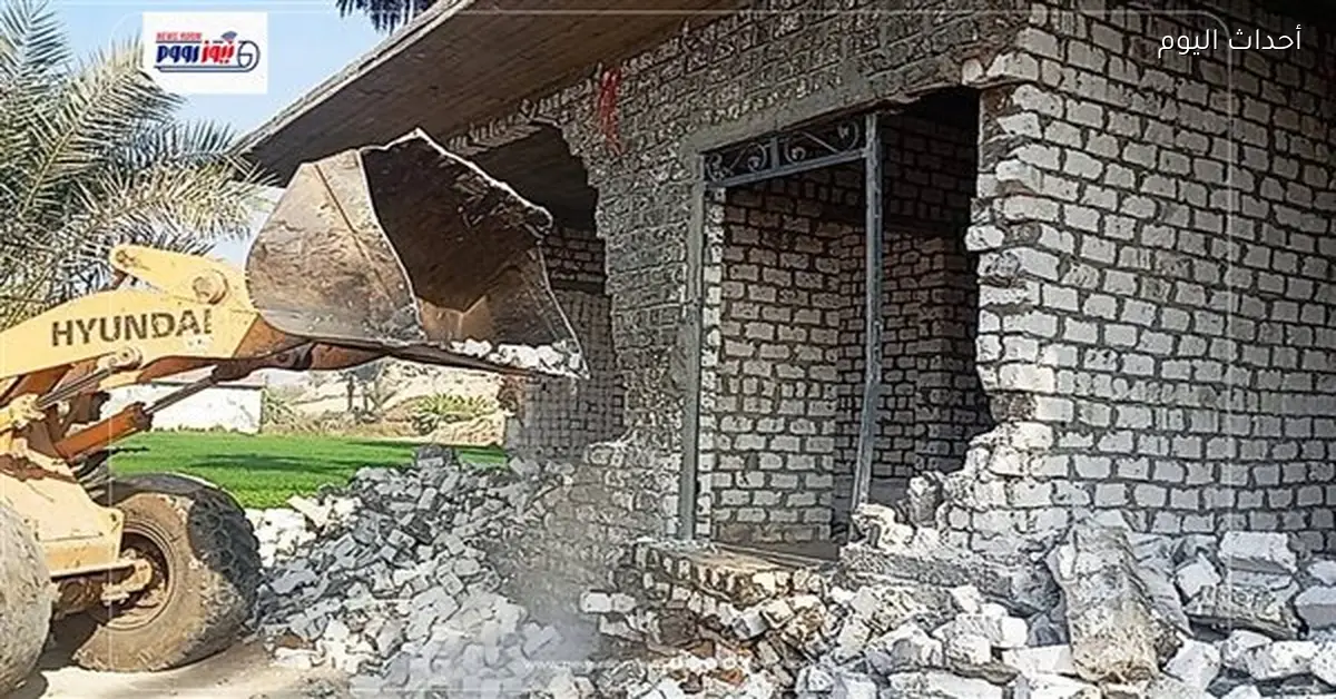 إزالة 122 حالة تعدٍ واسترداد 21 ألف متر من أملاك الدولة بقنا