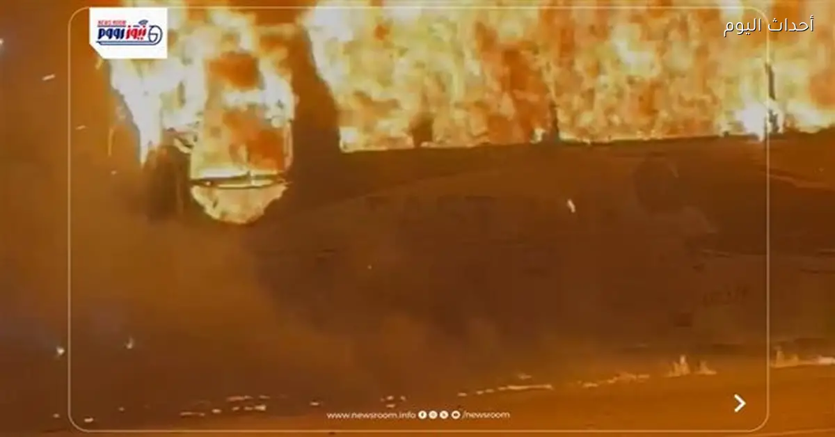 إنقاذ 60 راكبًا في حريق أتوبيس بقنا سوهاج دون خسائر