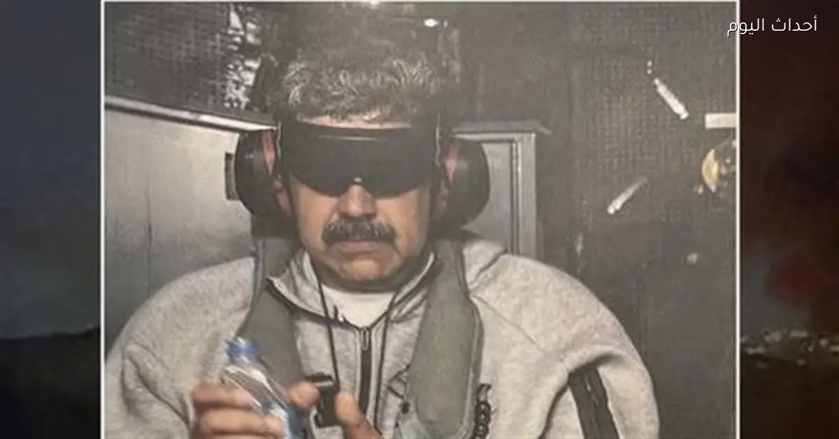 الرئيس الفنزويلي وزوجته يُخرجون من الطائرة في نيويورك مقيدين باليدين