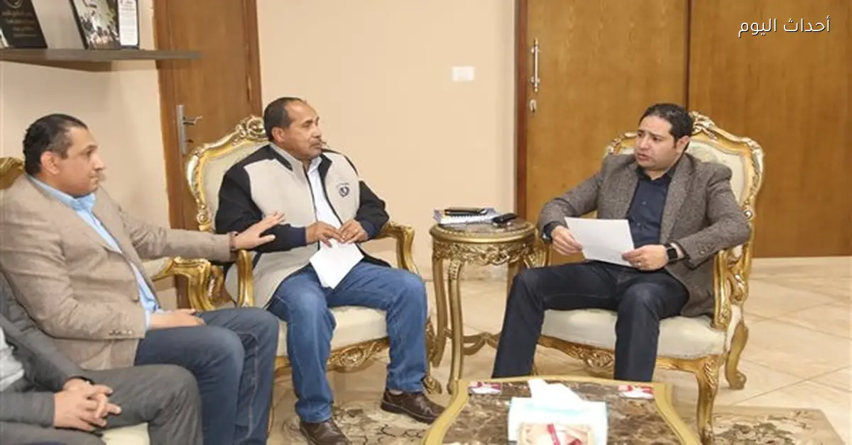 بحث إجراءات تسريع مشروعات الصرف الصحي في بني سويف