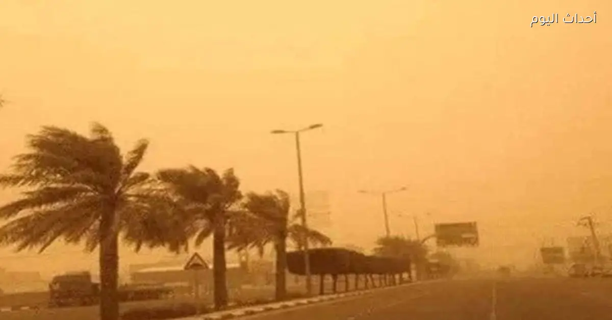 تحذير من الأرصاد: رياح وأتربة تعيق الرؤية بالطرق الصحراوية