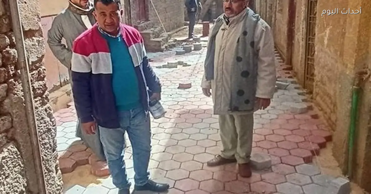 تركيب بلاط الإنترلوك في أبنوب ضمن خطة 2025