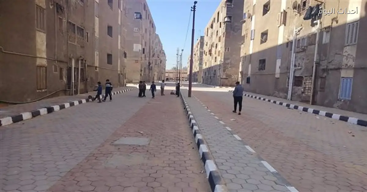 تركيب بلاط الانترلوك في منطقة كيلاني بديروط بأسيوط