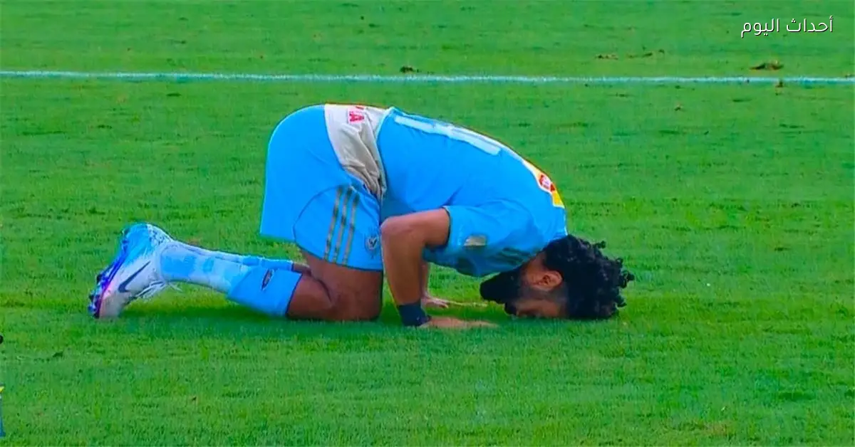 حسين الشحات يحرز هدف الأهلي الأول في شباك فاركو