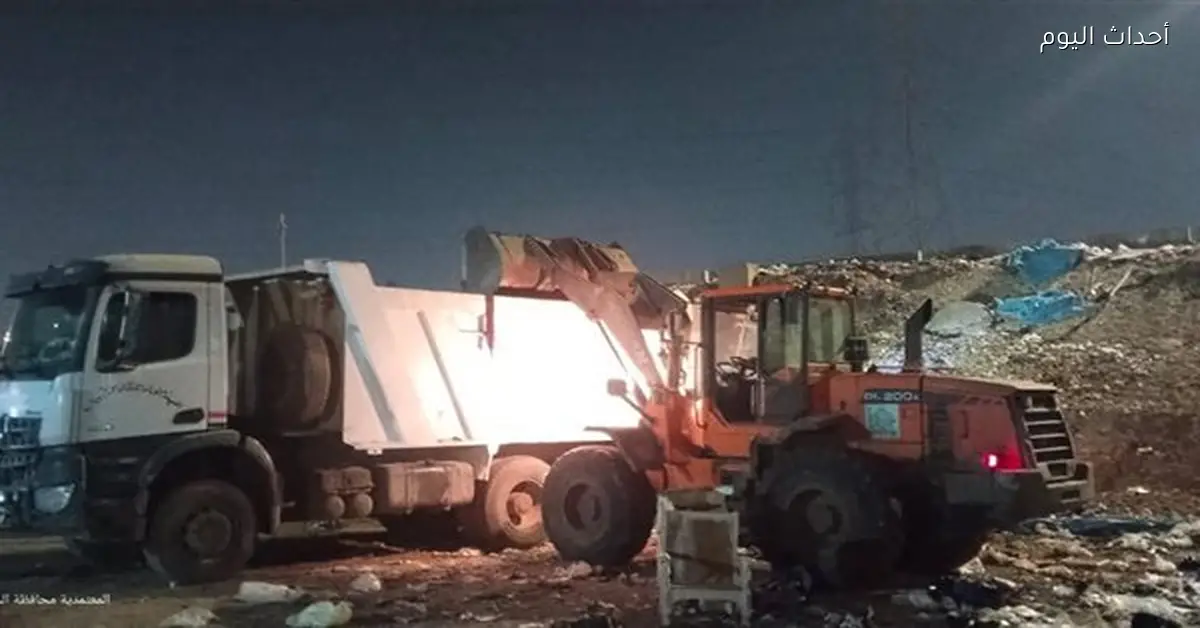 رفع 600 طن مخلفات من حرم الطريق الدائري بالجيزة