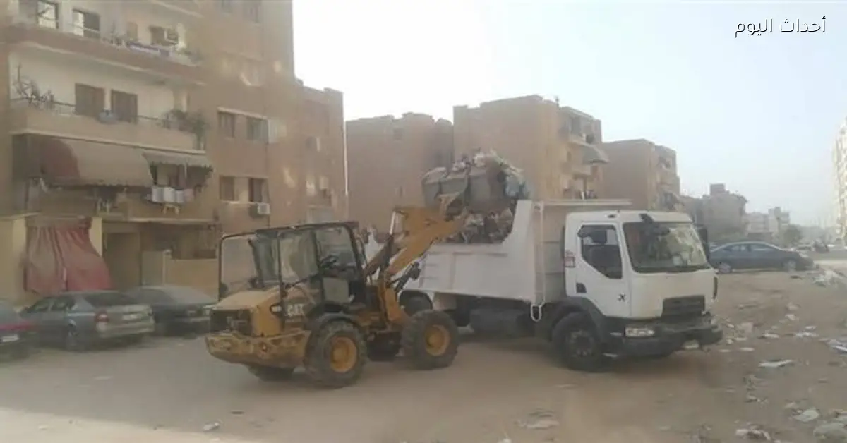 رفع كفاءة منظومة النظافة في حي فيصل بالسويس