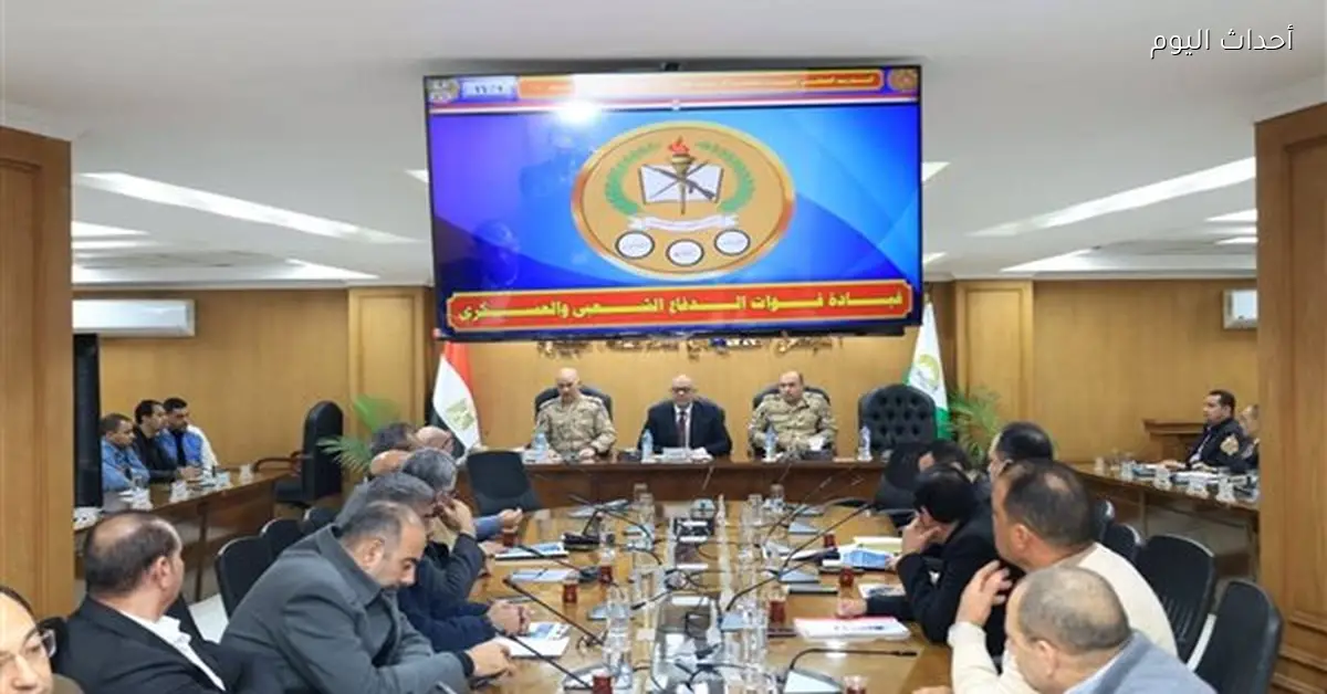 سكرتير عام الجيزة يتفقد استعدادات تدريب “صقر 164”