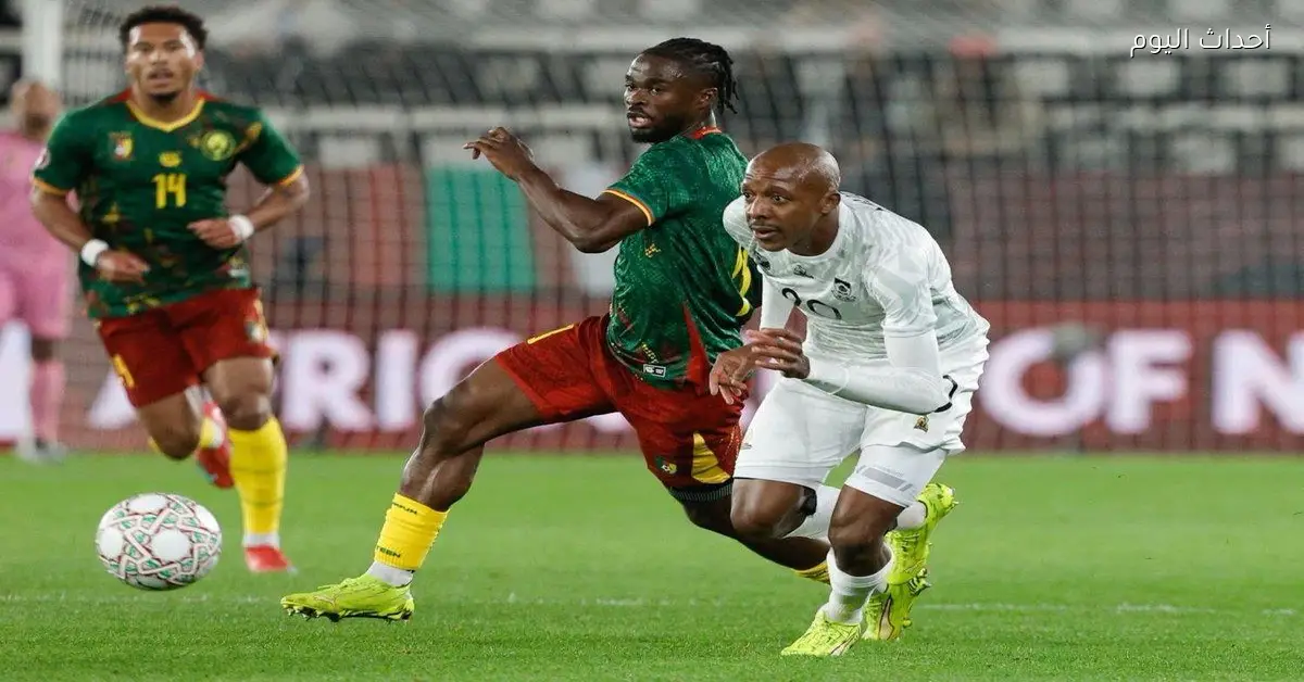 ماكجوبا يفتتح التسجيل لجنوب إفريقيا في مرمى الكاميرون