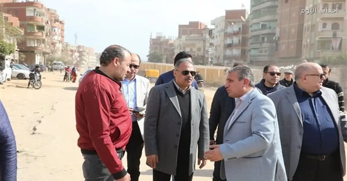 محافظ الشرقية يزور طريق الجمباز لتسهيل حركة المرور