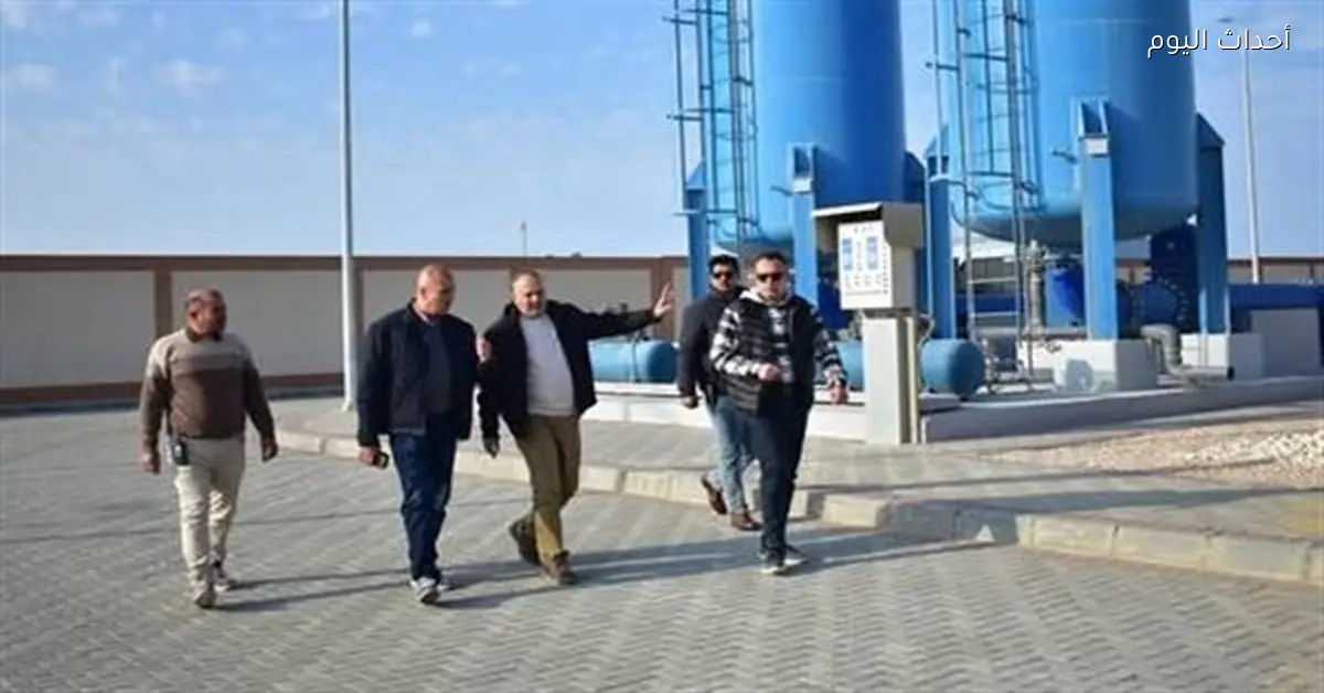 نائب هيئة المرافق يزور مشروعات البنية التحتية في العلمين الجديدة