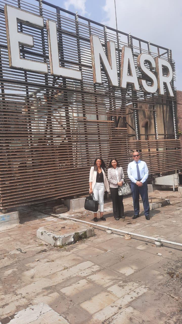 جانب من الزيارة إلى عمارة النصر 