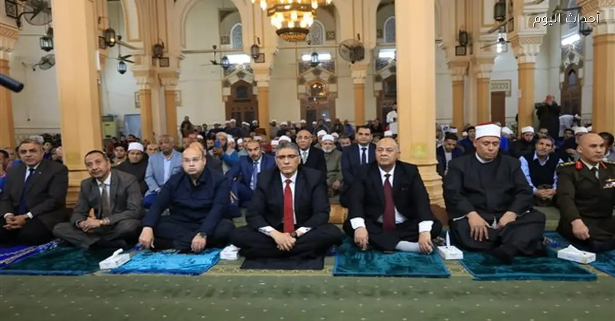 محافظ الجيزة يحضر احتفالية نصف شعبان بمسجد أسد بن الفرات
