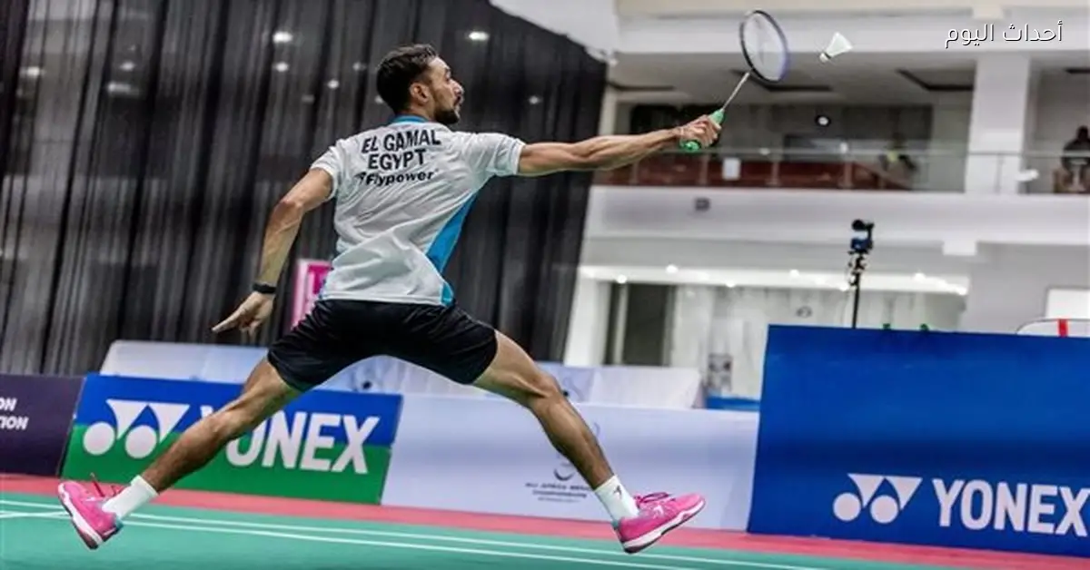 أدهم حاتم يحصل على ذهبية بطولة أفريقيا للريشة الطائرة في بتسوانا