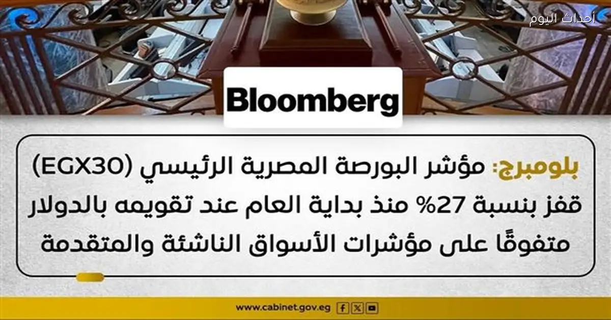 البورصة المصرية تحقق عائد 50% وتتصدر الأداء العالمي