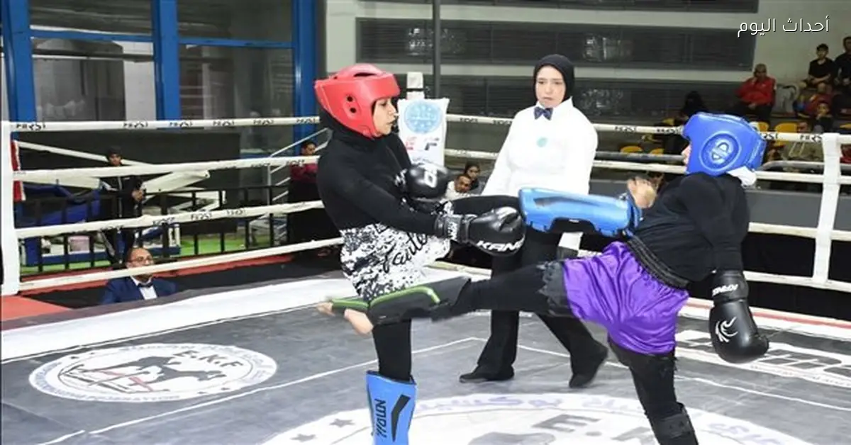 بطولة الأندية العربية للكيك بوكسينج تشهد منافسات مثيرة في استاد القاهرة