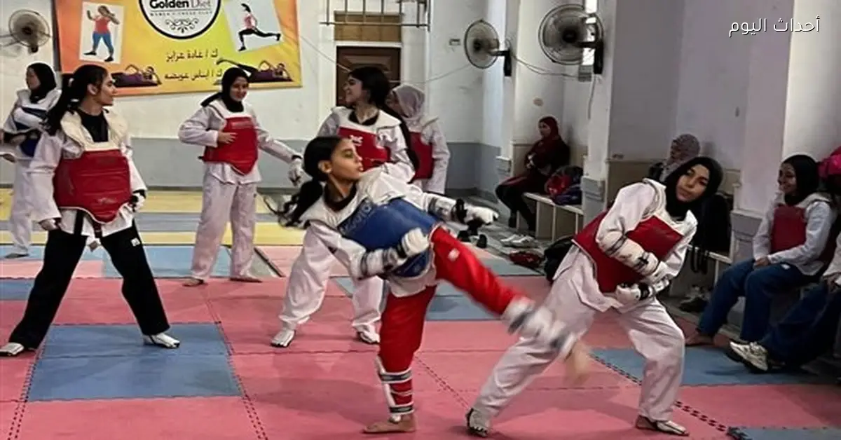 تدريبات براعم التايكوندو تبدأ في مركز شباب السويس