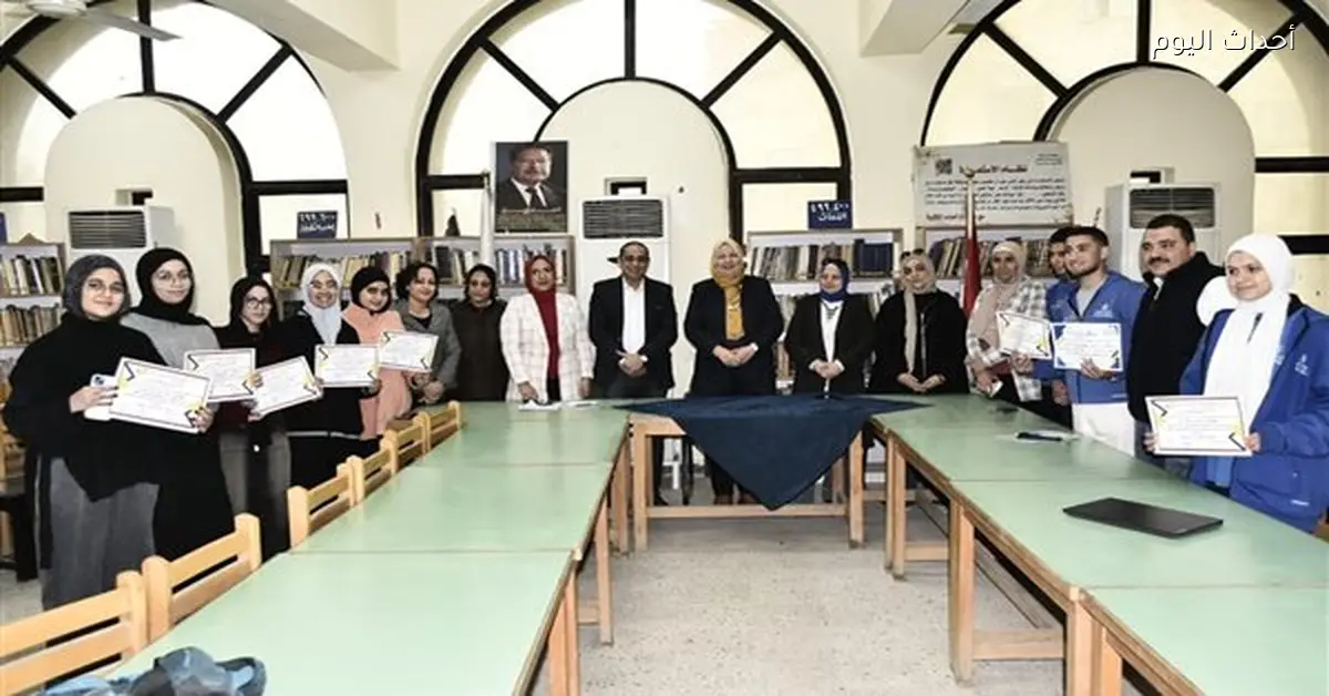 تكريم المتميزين في البحث العلمي وأكاديمية سيسكو ببنى سويف