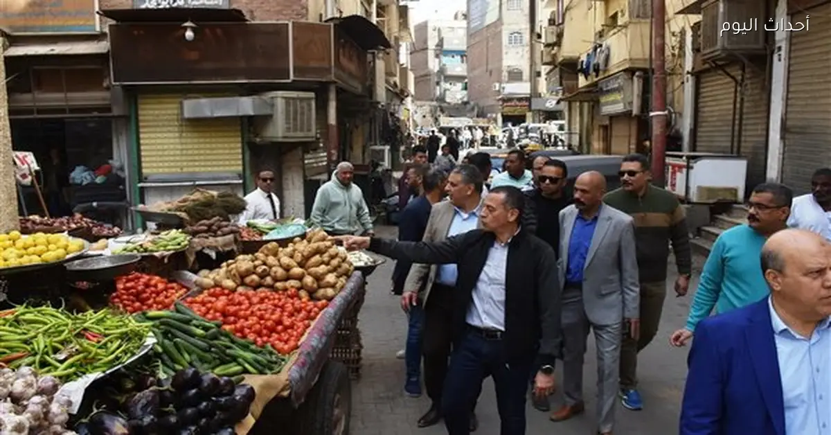 محافظ أسوان ينظم حملة في ميدان النفق وشوارع الحدادين والمطار