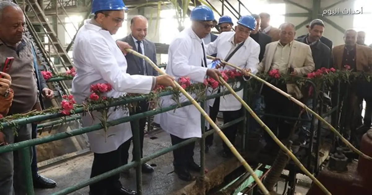 محافظ قنا يطلق موسم عصير القصب في مصنع سكر دشنا