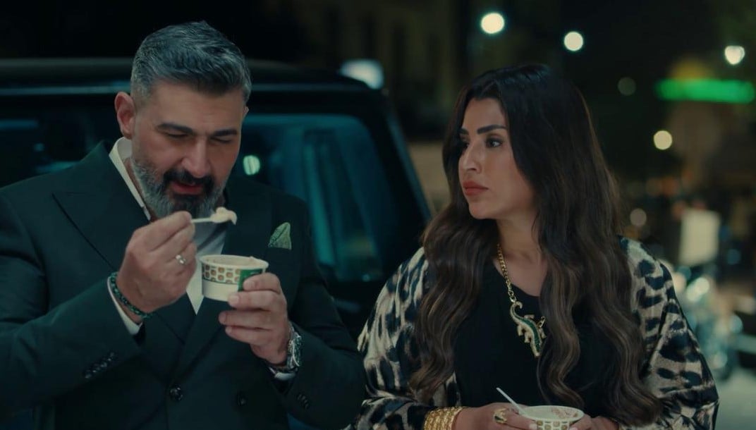 شيماء مع مودى فى مشهد من المسلسل شيماء مع مودى فى مشهد من المسلسل