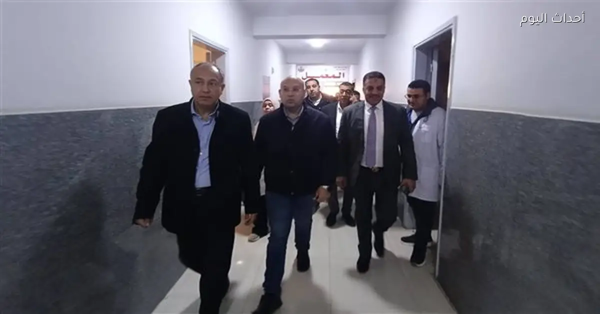 نائب محافظ الجيزة يزور مستشفى حميات الصف لتفقد أعمال التطوير