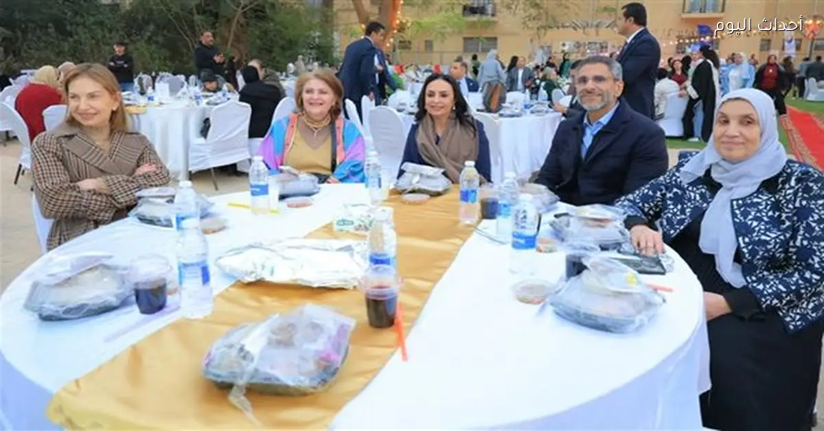 مايا مرسي تحضر إفطار جمعية خير وبركة والمرأة الجديدة