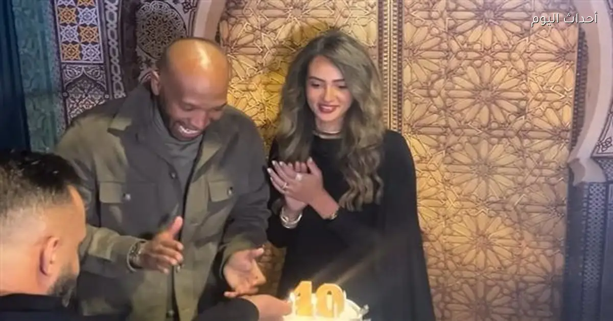 شيكابالا يحتفل بعيد ميلاده الأربعين في منزله