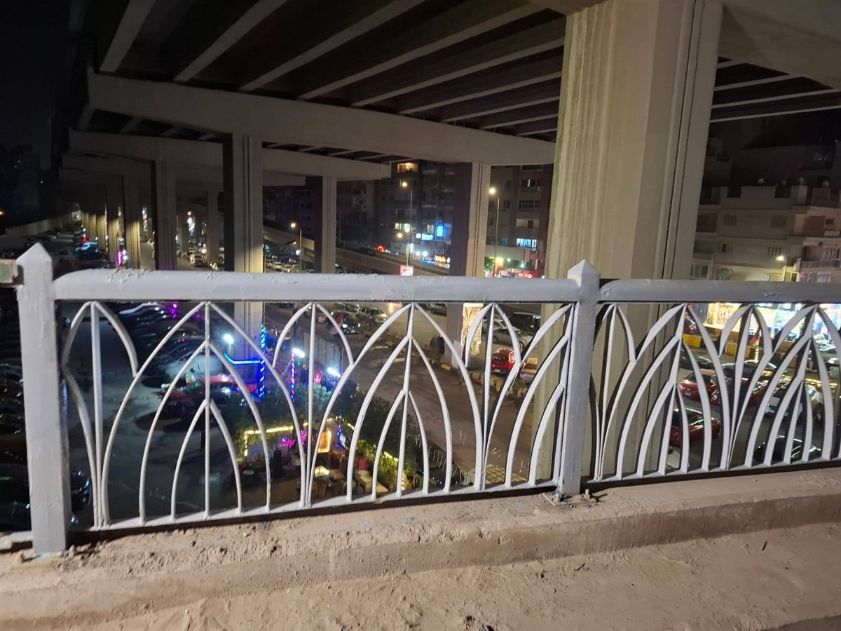 جانب من أعمال صيانة كباري الجيزة وأرض اللواء 