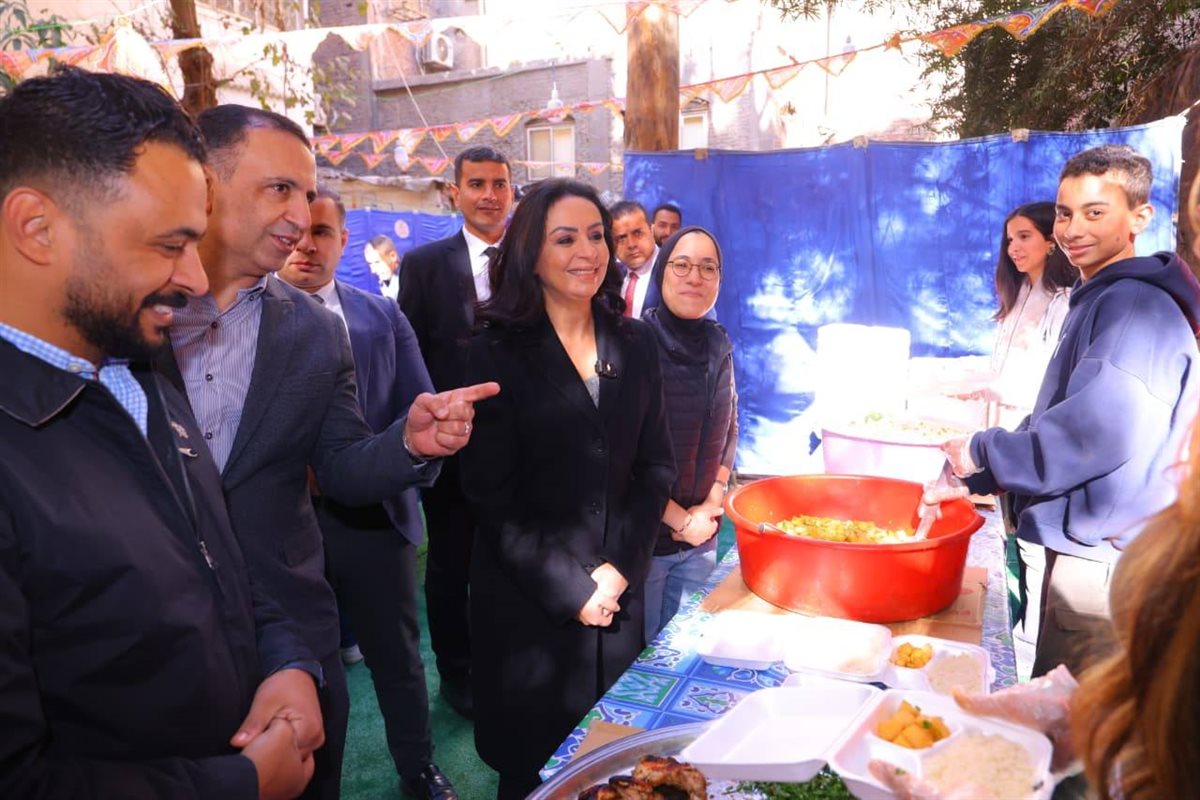 جانب من مشاركة مايا مرسي في مطبخ إطعام 