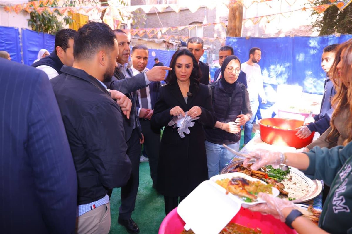 جانب من مشاركة مايا مرسي في مطبخ إطعام 