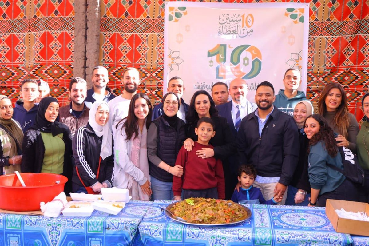 جانب من مشاركة مايا مرسي في مطبخ إطعام 