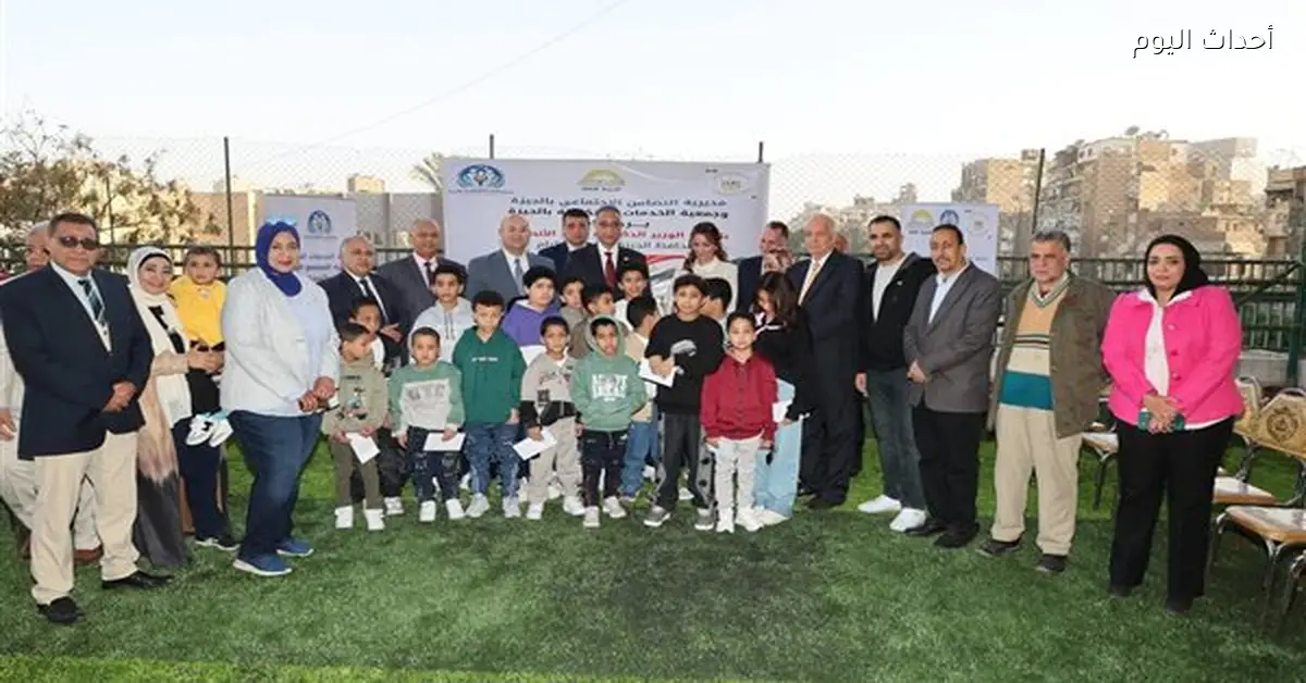 محافظ الجيزة يزور نزلاء دور الأيتام والمسنين في عيد الفطر