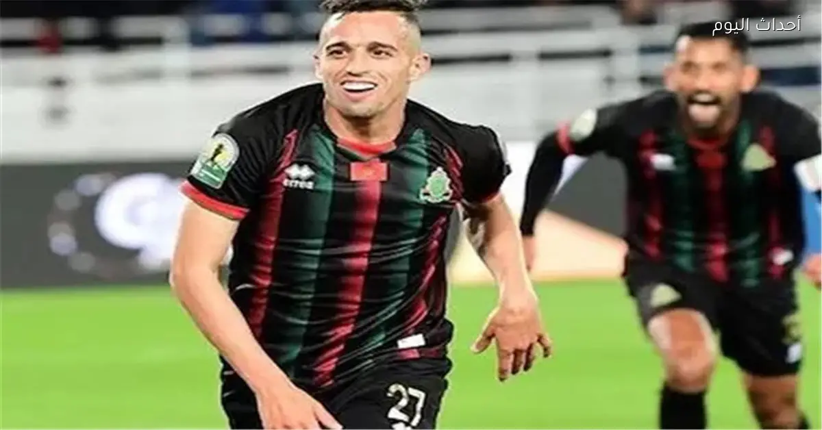 أحمد حمودان يحرز هدف الجيش الملكي في شباك بيراميدز