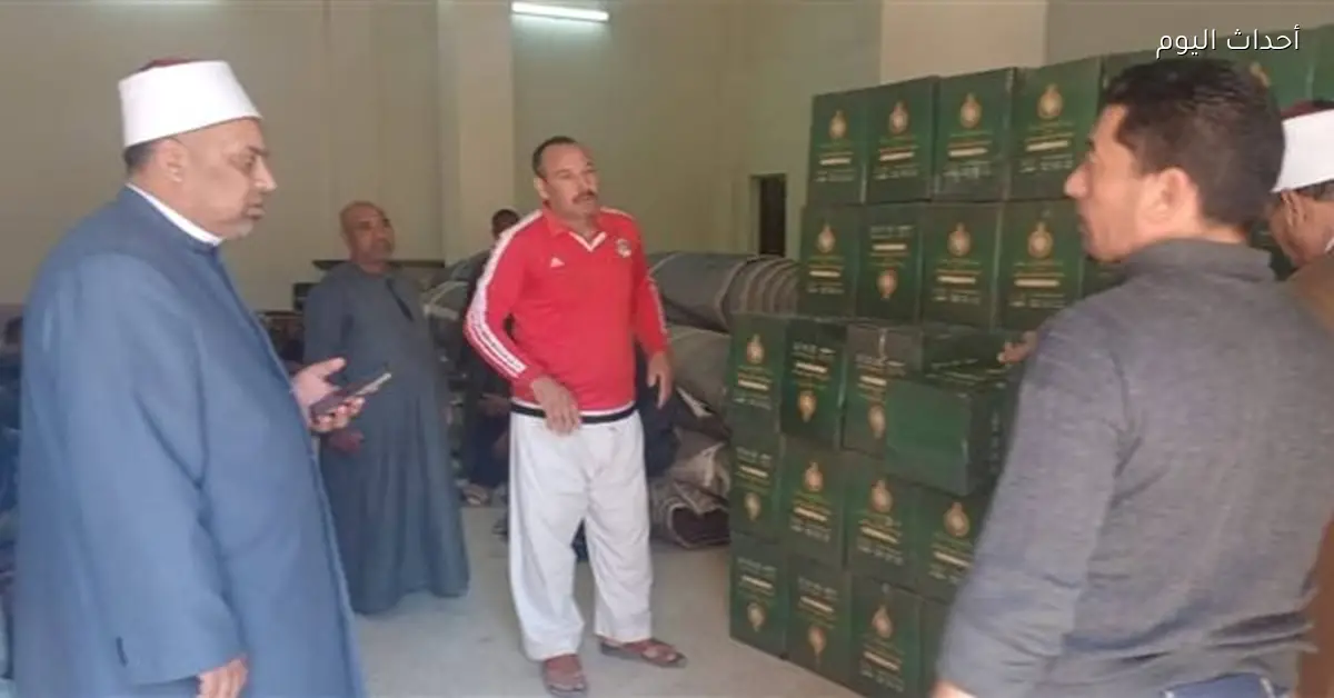أوقاف بني سويف تستلم 1000 كرتونة مواد غذائية للمحتاجين
