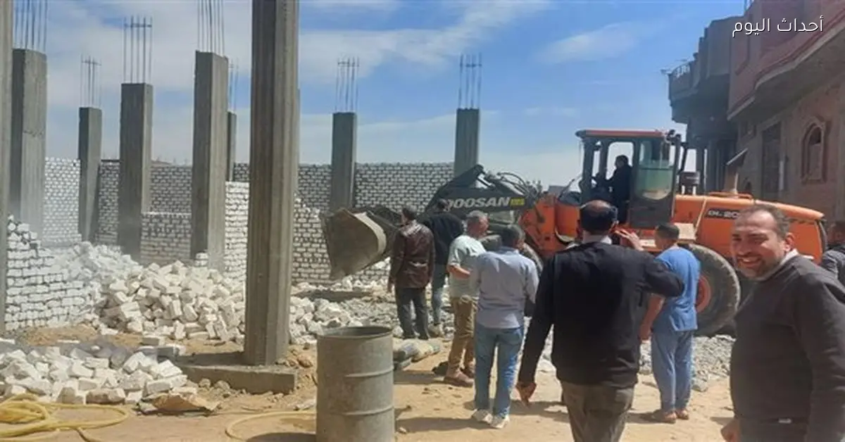 إزالة 21 حالة تعدٍ على الأراضي الزراعية وأملاك الدولة